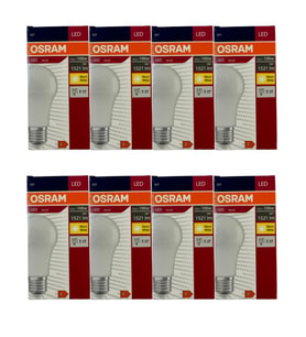 Osram 13W (100W) 2700K (Sarı Işık) E27 Duylu Led Ampul (8 Adet)