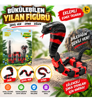 Bükülebilen Kıvrılabilir Yılan Figürü Eklemli Esnek Oyuncak Eğlenceli Şaka ve Oyun Seti