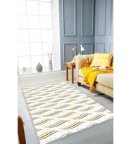 Yeşil Sarı Spor Kaymaz Taban Makinede Yıkanabilir Halı RUZ03 - 100 x 160 cm