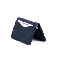 GERZONE HANDMADE HAKİKİ DERİ KARTLIK (Lacivert)