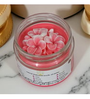 Terazi Burcu Mum  Pembe Tonlar  Gül & Ylang Ylang Kokulu Özel Tasarım