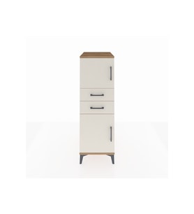 Kronos Dolap Tek Raflı 2 Çekmeceli 2 Kapaklı 44x59x134 Çam-Aytaşı