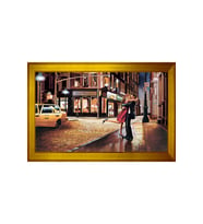 Manzara Temalı Kanvas Tablo 50 x 70 cm Gold Çerçeve