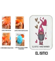 KALPLİ NOEL CÜCESİ CEP SOBASI,EL ISITICI,SICAK SU TORBASI PVC  10x9,5cm