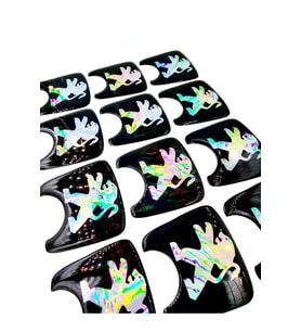 Özel Renk Hologram Bagaj Arması Etiketi Peugeot 106 Muadil Ürün Damla Sticker