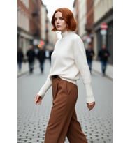 Kadın Oversize Kesim Dik Yaka Reglan Kol Düz Gri Triko Kazak Kışlık Günlük Giyim İçin İdeal Seçim