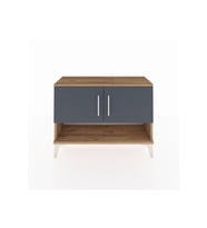 Arges Şifonyer 2 Raflı 2 Kapaklı 88x30x64 Çam-Antrasit