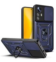 Coverzone Xiaomi Mi 12 Lite ile Uyumlu PhoenixShield S�rg�l� Kamera Korumal? Kapak Tam Koruma Manyetik Vega Kapak K?l?f Lacivert