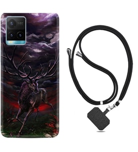 Vivo Y11S Y21S Y20 Y20S Y70 Kılıf Boyun Askılı Silikon Dark Deer 1786