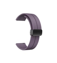 Samsung Galaxy Watch Active 2 44mm Uyumlu Kordon Silikon Metal Mıknatıslı Toka Zore KRD-84 Kayış