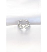 Zirkon Taşlı Silver Renk Ayarlanabilir Yüzük TJ-BYK3108