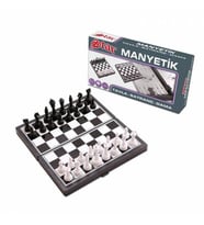 Star Manyetik Tavla, Dama ve Satranç 3 Oyun 1 Arada 1. Kalite Manyetik Satranç Oyun Dama Tavla Oyunu