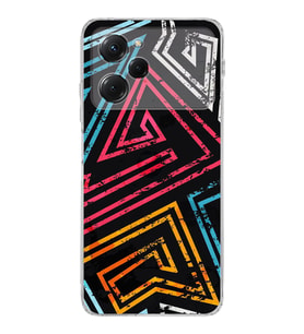 Poco X5 Pro  Kamera korumalı Kapak Eskitme Tasarımlı  Şeffaf Kılıf
