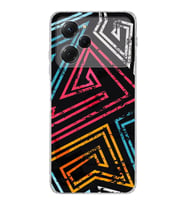 Poco X5 Pro  Kamera korumalı Kapak Eskitme Tasarımlı  Şeffaf Kılıf