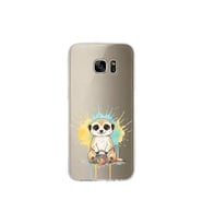 Samsung Galaxy S7 Edge ile Uyumlu Splash Mirket Tasarımlı Şeffaf Silikon Kılıf