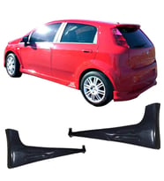 Fiat Punto Kulaklı Yan Marşpiyel Seti Plastik 2 Adet Mat Siyah 2012 2013 2014 2015 2016 2017 2018 karlık+ek+bodykit