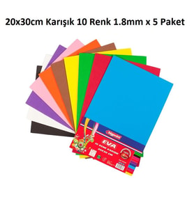 Bigpoint Eva 20x30cm Karışık 10 Renk 1.8mm x 5 Paket