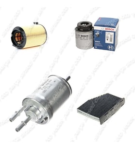 Bosch Filtre Bakım Seti Volkswagen Eos 1.4 TSI Benzinli 2009-2010 Hava + Yağ F + Yakıt F. + Polen Bosch