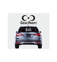 Genç Parti Logo Oto Sticker 25*30 Cm