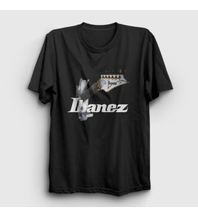 Presmono Unisex Siyah Guitar Gitarist Hediye Ibanez T-Shirt 548840tt