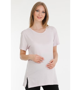 HAMİLE TSHIRT LİLA