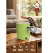 Torima Bluetooth Hoparlör SD USB Destekli Taşınabilir Speaker D24 Yeşil