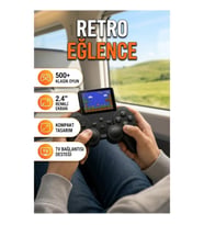 500 Oyunlu Taşınabilir Retro El Oyun Konsolu – 2.4 İnç Renkli Ekran ve TV Bağlantısı