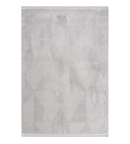 Hoom Rugs Akik 8606 Gri Modern Makine Halısı (A.Gri)