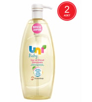 Uni Baby Boyasız Bebek Saç ve Vücut Şampuanı 2 x 900 ML