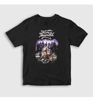 Presmono Unisex Çocuk Siyah Poster King Diamond T-Shirt 486712tt