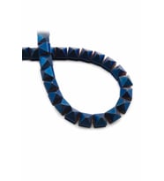 Hematit Doğal Taş Mat Mavi Piramit Kesim 8x8mm Dizi [AA]