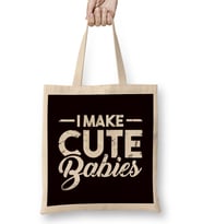 Father Make Cute Babies Dad Daddy Stepdad Husband Poppa Bez Çanta Uzun Saplı