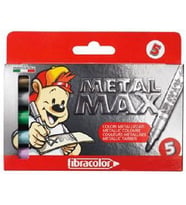 Fibracolor Metal Max Metalik Keçeli Kalem 5 Renk 