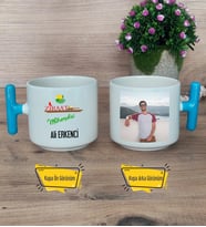 Ziraat Mühendisi Kupa Bardak Fotoğraflı T Mavi Kulplu Mühendisler Günü Hediyesi