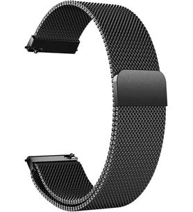 Garmin Forerunner 745 için Kordon Milanese Loop Siyah [Forerunner 745 ile Uyumlu Kordon - Siyah]