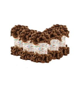 90x90 Bebek Battaniyesi İçin 6 Adet Puffy Kahve Moka 321