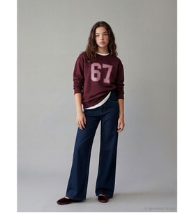 LCW Kids İndigo Wideleg Kız Çocuk Jean Pantolon