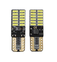 T10 Beyaz 24 LED Park Ampulü 12V Dipsiz 2 Adet Set