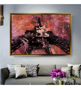 Altın Çerçeveli dekoratif tablo a1950 (Gold)