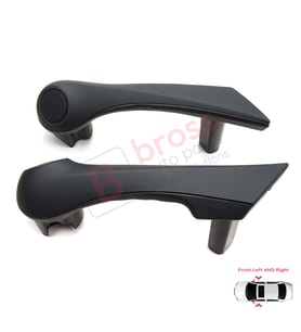 Renault Megane MK2 2002–2009 7701475315 7701475316 İçin Ön İç Kapı Çekme Kolçak Tutamak Takımı Siyah