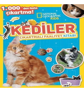 Kids Kediler Çıkartmalı Faaliyet Kitabı