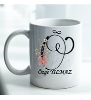 Kişiye Özel Baskılı Ö Harfli Kupa Bardak