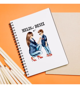 Anne Çocuk Tasarımlı Defter Kişiye Özel