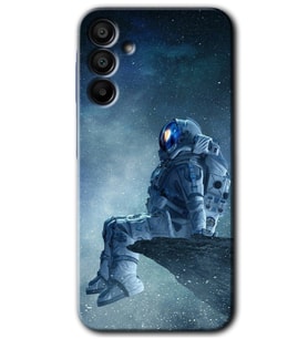 Galaxy A15 Kılıf HD Desen Baskılı Kılıf - Astronot Yalnızlığı