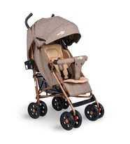 Comfymax Tam Yatar Baston Bebek Arabası – Wood Brown (Çok Renkli)