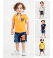 Erkek Çocuk Polo Tişört + Şort Takım. 2-5 YAŞ