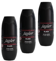 JAGLER Black Roll-On Deodorant 50 ml – Kalıcı Koruma ve Şık Koku 3 ADET