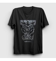 Presmono Unisex Siyah Wolf Moonspell T-Shirt 166067tt