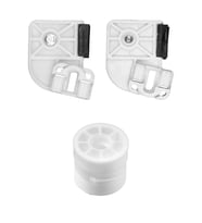 Volkswagen Transporter T5 için Cam Kriko Plastiği ve Makarası-Sağ-Set
