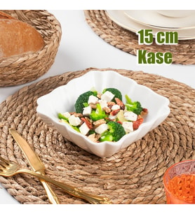 Porsima 1749N Porselen Kase, Derin Büyük Boy Salata Kase Sunum, Servis Kasesi Servis Tabağı 20 Cm